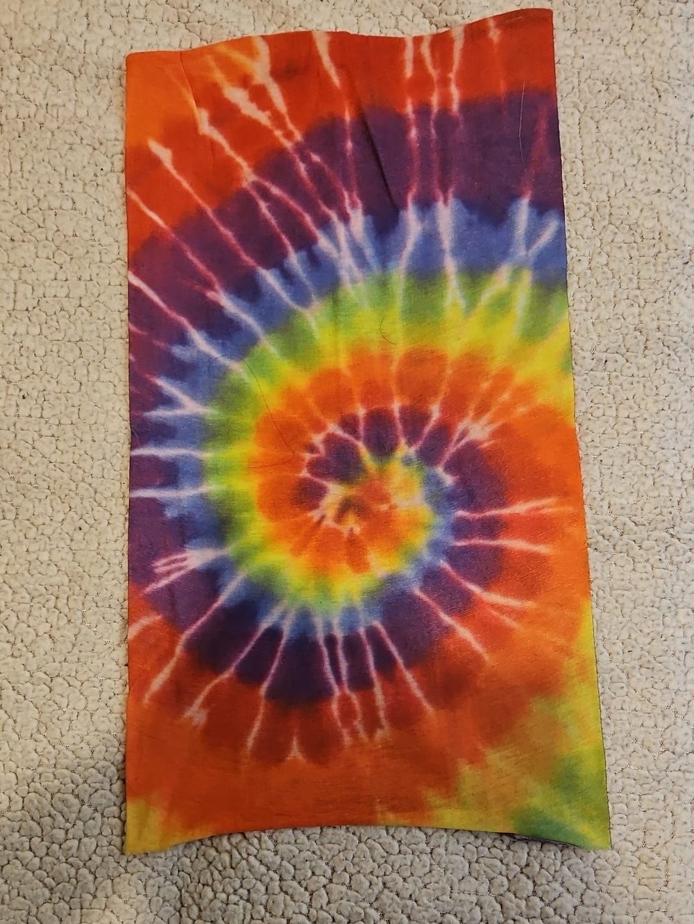 Bright Multicolor Tie-Dye Tube Face Shield